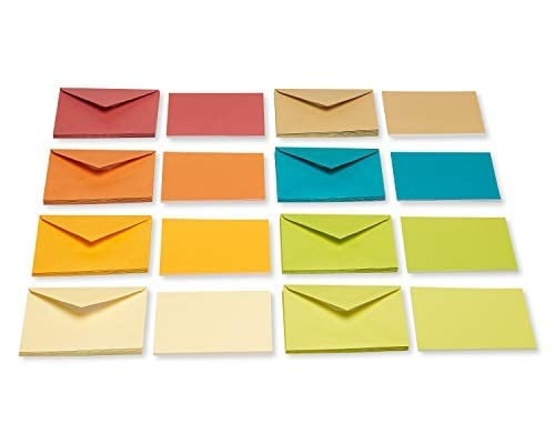 American Greetings Zarflı boş kartlar, toprak tonları, 100 adet