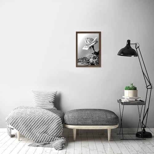 Americanflat Maun içinde 12x18 Poster Çerçevesi - Tasarlanmış Ahşap Çerçeve ve Cilalı Pleksiglas Kapaklı Fotoğraf Çerçevesi - Dahili Asma Donanımı ile Duvar için Yatay ve Dikey Formatlar