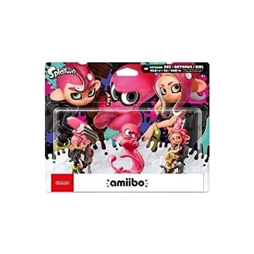 amiibo Figür Oktoling Kız Çocuğu, Oktoling Erkek, Ahtapot (3ü 1 arada)