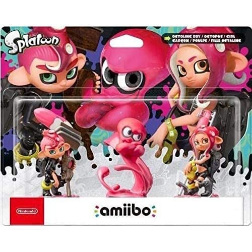 amiibo Figür Oktoling Kız Çocuğu, Oktoling Erkek, Ahtapot (3ü 1 arada)