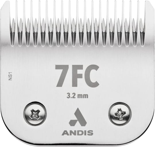 Andis 72600 UltraEdge Sökülebilir Karbon İnfüze Çelik Köpek Kesme Bıçağı, Boyut-7FC, 1/8-İnç Kesim Uzunluğu