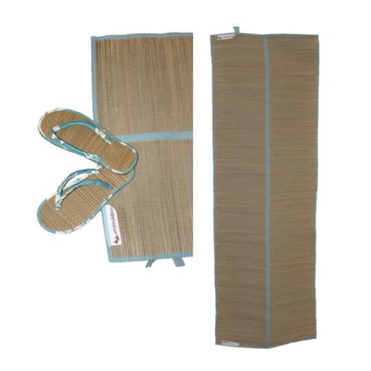 AndOutdoor BM11 Terlikli Plaj Hasırı, Kadın, Kahverengi, Tek Beden