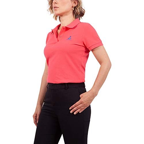 Anemoss Kadın Polo Yaka T-Shirt,%100 pamuk,Yumuşak Doku, Classic Fit Kalıp,Kısa Kollu