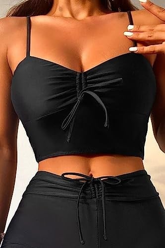 Angelsin Önden Ayarlı Büzgülü Bikini Üstü