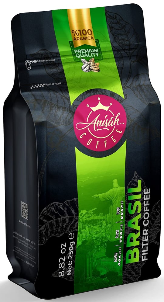 Anisah Coffee Brasil Filtre Kahve Öğütülmüş 250gr
