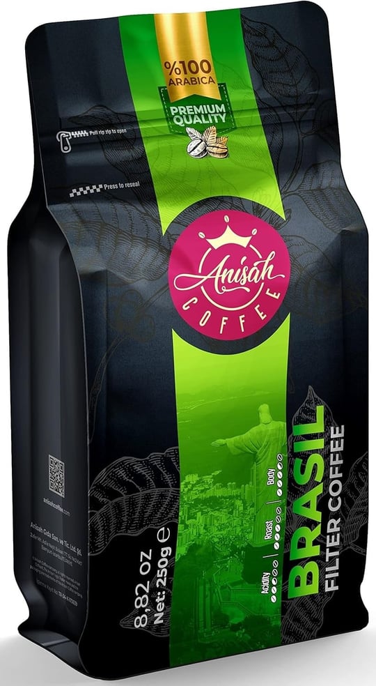 Anisah Coffee Brasil Filtre Kahve Öğütülmüş 250gr
