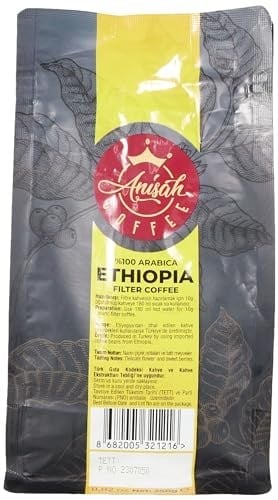 Anisah Coffee Etiyopya Öğütülmüş Filtre Kahve 250gr