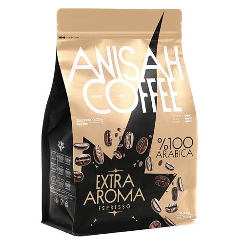 Anisah Coffee Extra Aroma Espresso Çekirdek Kahve, 1000gr