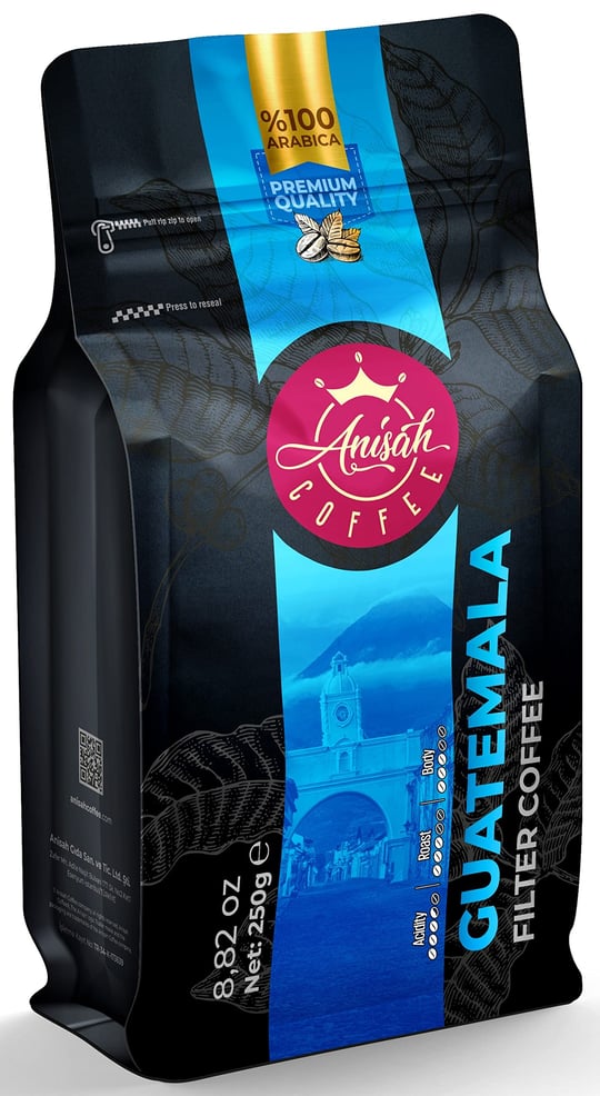 Anisah Coffee Guatemala Çekirdek Filtre Kahve 250gr