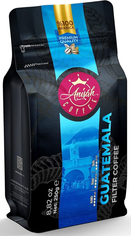Anisah Coffee Guatemala Çekirdek Filtre Kahve 250gr
