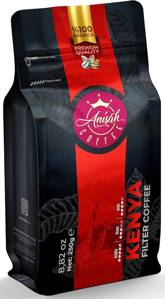 Anisah Coffee Kenya Çekirdek Filtre Kahve 250gr