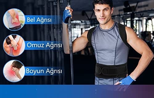 Ankaflex-Sporcu Korsesi Kamburluk Önleyici Korse Dik Durmak İçin Bel İnceltici Dik Duruş Bozukluğu İçin Korse