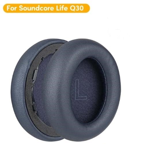 Anker Soundcore Life Q30 Q35 Kulaklıklar için Yedek Q30 Kulaklık Gürültü Önleyici Protein Deri Kulak pedi Bellek Köpüğü Kulak Yastıkları Kulaklık Onarım Parçası (Mavi)