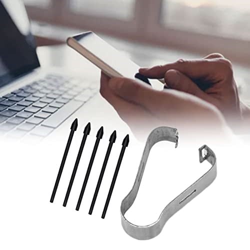 Annadue Tab S6/S7/S7+/S6 lite/Note10/Note 5G/Note10+/Note10+ 5G/Note20 için 5 Adet Yedek Dokunmatik Kalem Uçları S Kalem Uçları, Kaldırma Cımbızlı (siyah)