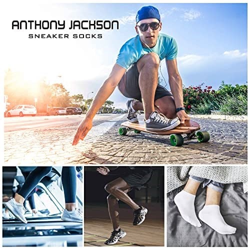 Anthony Jackson 10lu Kutu BAMBU Premium Dikişsiz Bay - Bayan Sneaker Çorap