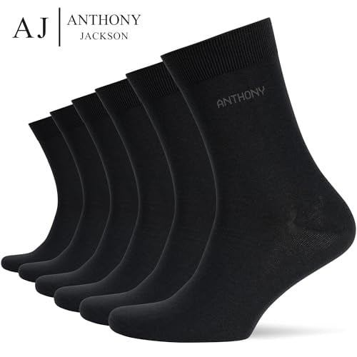Anthony Jackson 6 Çift Kutulu BAMBU Premium Klasik Erkek Çorap