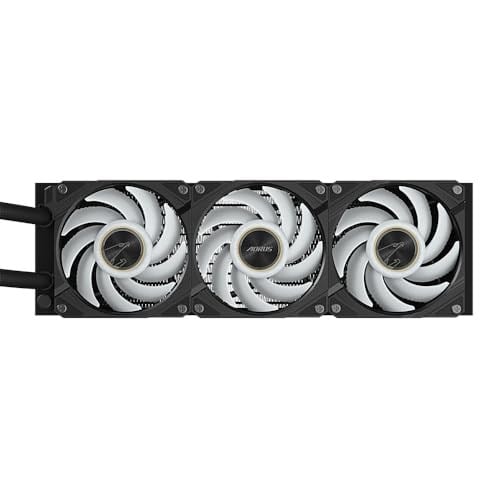 AORUS WATERFORCE X II 360 Manyetik Kilitleme Mekanizmalı Fan, 60 x 60mm Full Color LCD Ekran, Profesyonal Gaming Sıvı CPU Soğutucu