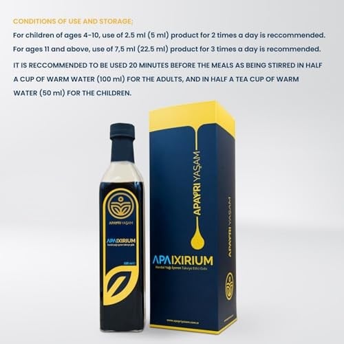APAİXİRİUM Bio Şurup Konsantresi%100 Bitkisel Iksir Apaixirium 500 ML