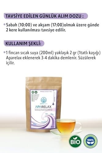 Apayrı Yaşam RELAXÇAYI Bio Çay Karışımı% 100 Bitkisel Aparelax