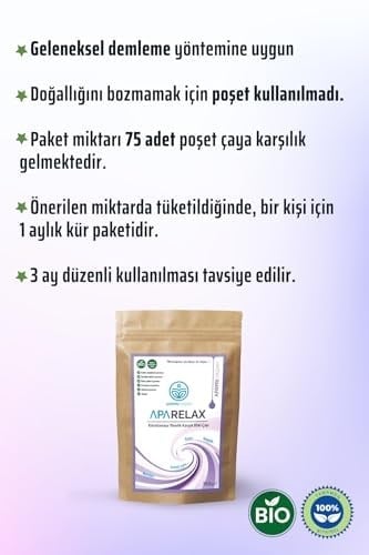 Apayrı Yaşam RELAXÇAYI Bio Çay Karışımı% 100 Bitkisel Aparelax