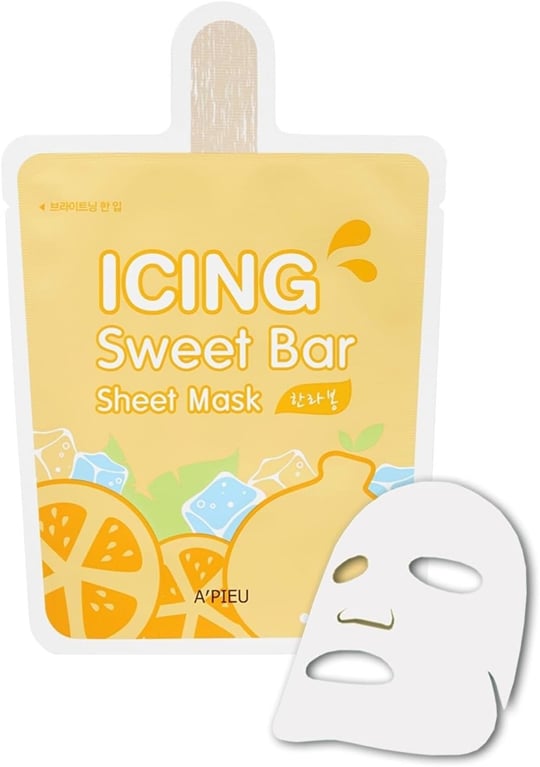 APIEU Portakal İçerikli Aydınlatıcı, Ferahlatıcı Maske APIEU Icing Sweet Bar Sheet Mask (Hanrabong)