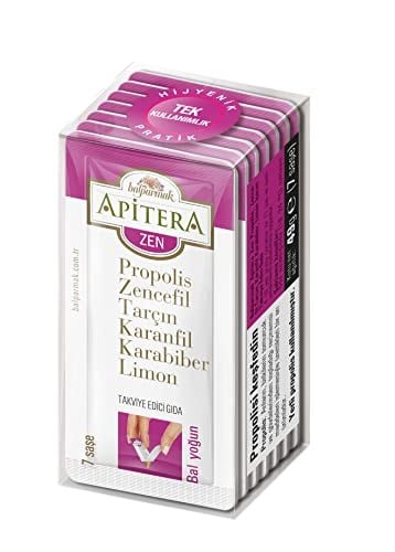 Apitera Zen 7 g x 7 Adet (Zencefil, Propolis, Tarçın, Karanfil, Karabiber, Limon, Bal)