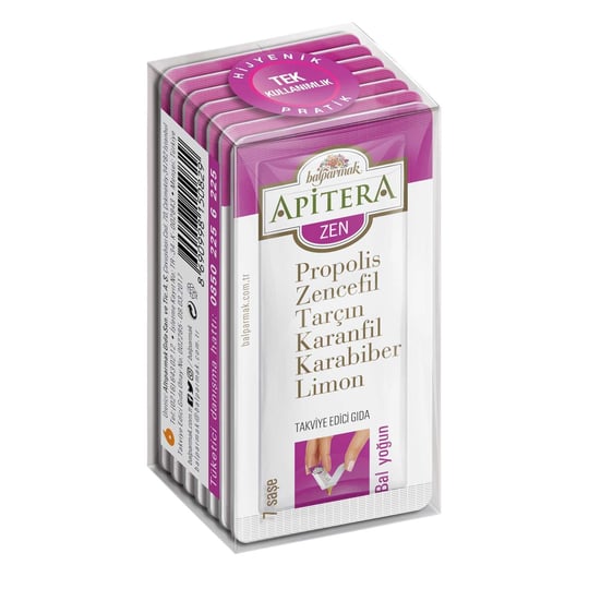 Apitera Zen 7 g x 7 Adet (Zencefil, Propolis, Tarçın, Karanfil, Karabiber, Limon, Bal)