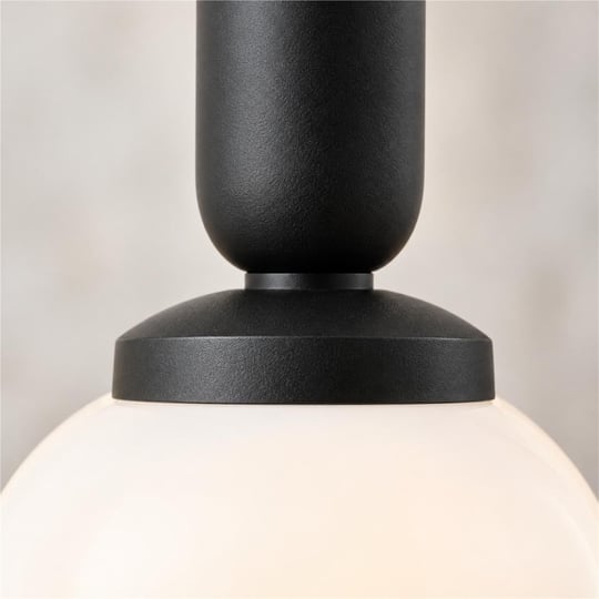 Apliqa Arlo Tekli Siyah Modern Sarkıt Top Avize Mutfak Salon Sarkıt Avize