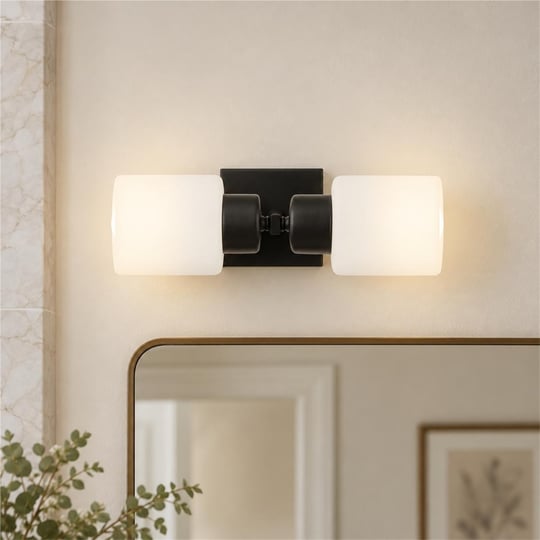 Apliqa Armin 2li Siyah Duvar Lambası Ayna Üstü-yanı Modern Banyo Aplik