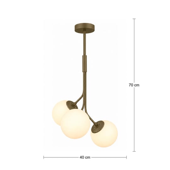 Apliqa Artel 3lü Eskitme Top Avize Modern Sarkıt, Mutfak Yatak Odası Salon Avize