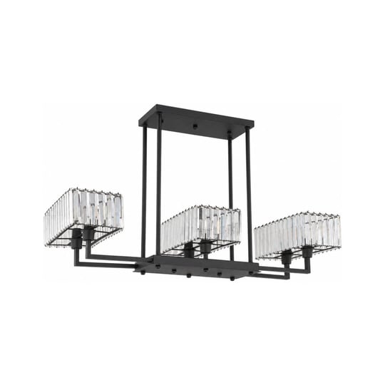 Apliqa Brambles 6lı Siyah Kristalli Taşlı Modern Tasarım Kristal Salon Avize