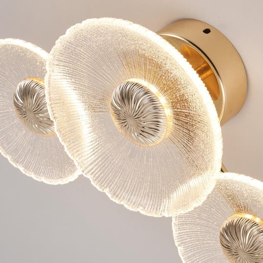 Apliqa Darra 3lü Gold 9 Watt Plafonyer 3 Renkli Led Avize