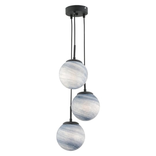 Apliqa Efser 3lü Yuvarlak Modern Oturma Odası Salon Sarkıt Avize