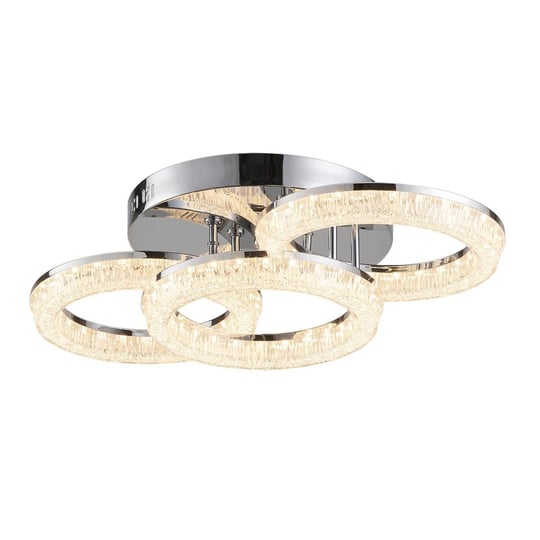 Apliqa Gomez 3lü Krom 96 Watt Plafonyer 3 Renkli Led Avize