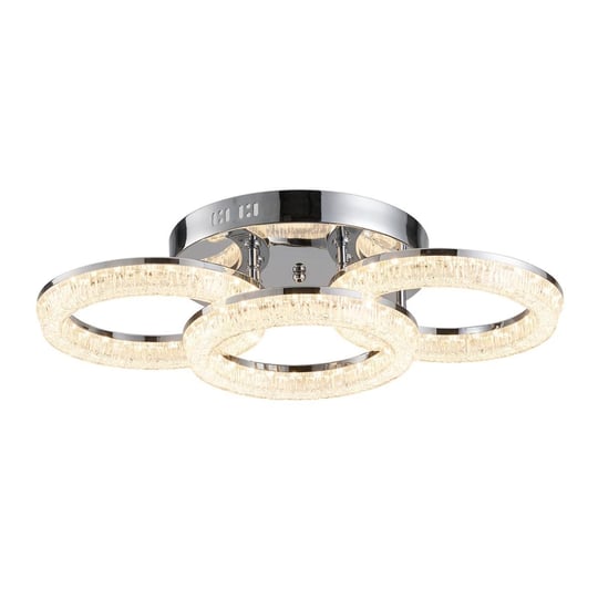 Apliqa Gomez 3lü Krom 96 Watt Plafonyer 3 Renkli Led Avize