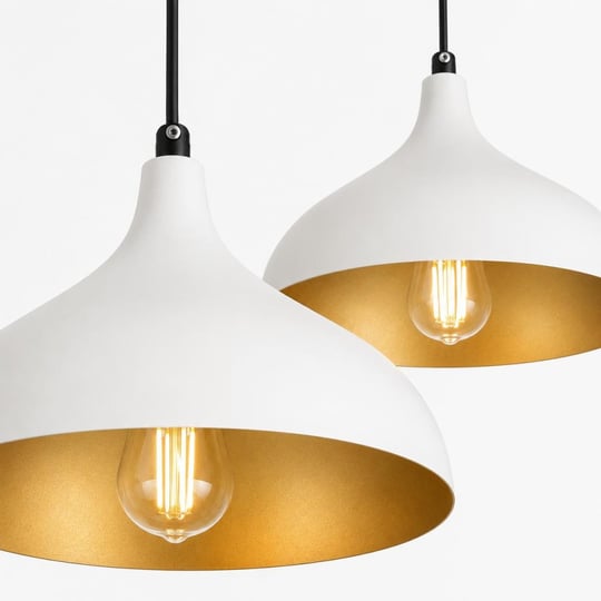 Apliqa Pera Beyaz 2li Modern Retro Sarkıt Mutfak Salon Avize-sarkıt Seti