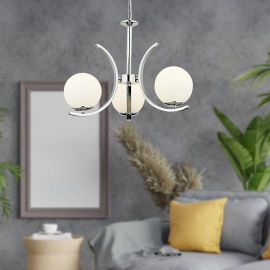 Apliqa Plüton 3lü Krom Modern Mutfak Salon Avize