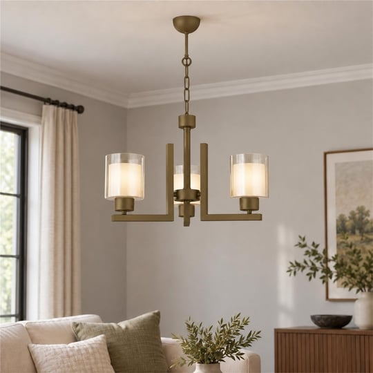 Apliqa Tisse 3 Lü Eskitme Boyalı Çift Camlı Modern Genç Odası Yatak Odası Salon Avize