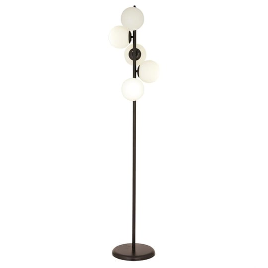 Apliqa Uzel 5li Siyah Modern Tasarım Metal Lambader