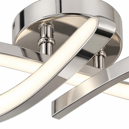 Apliqa Vetto Krom 38 Watt Plafonyer 3 Renkli Ledli Modern Mutfak Banyo Led Salon Sarkıt Avize