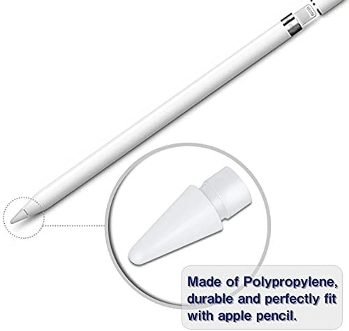 Apple Pencil 1. ve 2. Nesil iPad Pro Kalem ile Uyumlu Yedek İpuçları, Apple Pencil 2 Gen iPad Pro Kalem Beyaz 2li Paket için Yüksek Hassasiyetli Apple Kalem Uçları