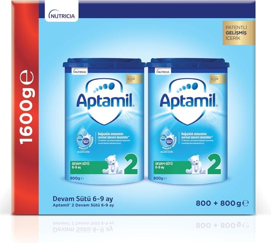 Aptamil 2 Devam Sütü, 1600gr, 6-9 Ay