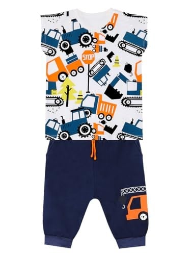 Arabalar Erkek Çocuk T-shirt Baggy Kapri Takım