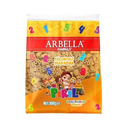 Arbella Pırıl Sevimli Rakamlar Vitaminli Makarna 350 g