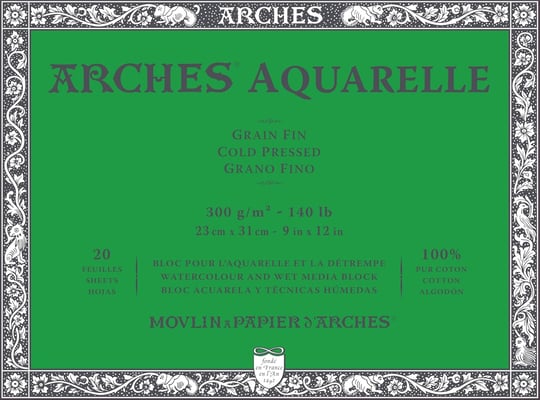 Arches Cold Press Suluboya Blok 23x31cm 300gr 20 Y