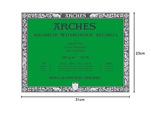 Arches Cold Press Suluboya Blok 23x31cm 300gr 20 Y