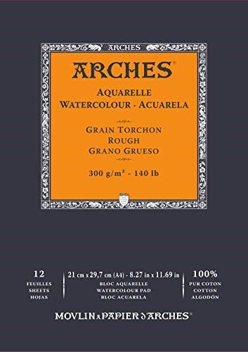 Arches Sulboya Defteri, 21 X 29, 7Cm, 12 Sayfa, 300Gr
