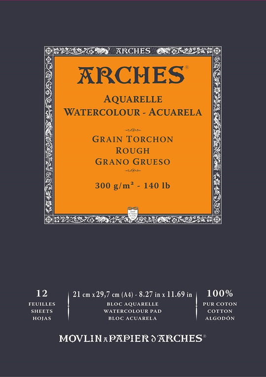 Arches Sulboya Defteri, 21 X 29, 7Cm, 12 Sayfa, 300Gr