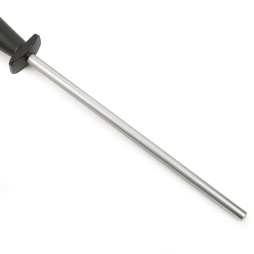 ARCOS Steela 230mm Karbon Çelik ve Elmastan Üretilmiş Manuel Bıçak Bileyici. Ergonomik Polipropilen Saplı Profesyonel Kalemtıraş. Sağlak ve sollak. Siyah Renk