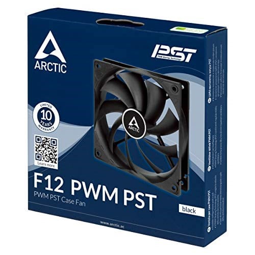 ARCTIC F12, 120MM 4pin Pwm, 1350 Rpm, Siyah Kanat Siyah Çerçeve Kasa Fanı (AR-ACFAN00203A)